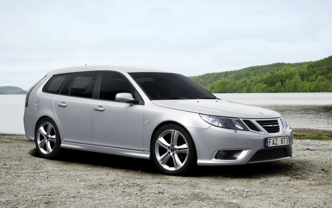Обои картинки фото saab, sportcombi, aero, автомобили