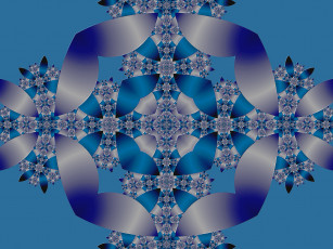 Картинка 3д графика fractal фракталы цвета узор фон