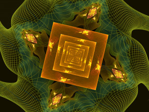 Картинка 3д графика fractal фракталы узор фон цвета