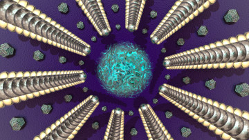 Картинка 3д графика fractal фракталы фон цвета узор