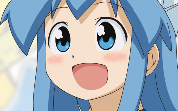 Картинка аниме shinryaku ika musume девушка