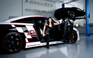 Картинка автомобили авто девушками r35 nissan