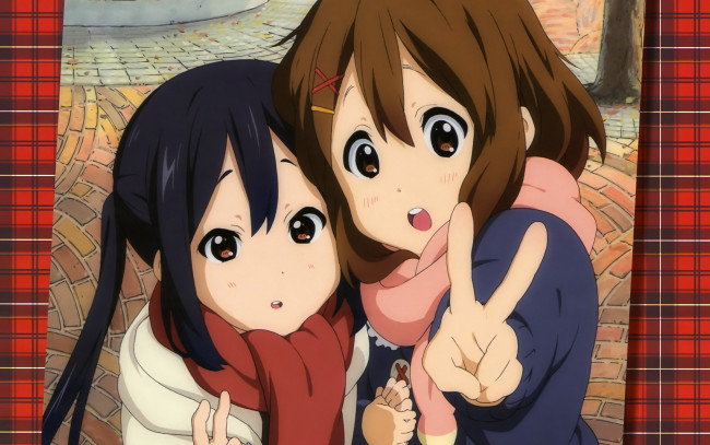Обои картинки фото аниме, on, k-on