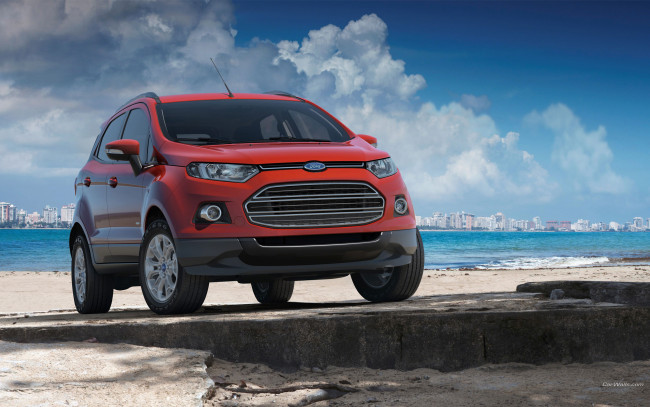 Обои картинки фото автомобили, ford, берег