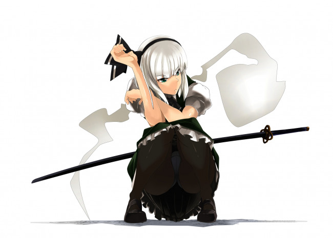 Обои картинки фото konpaku, youmu, аниме, touhou