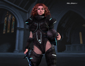 Картинка 3д графика amazon амазонки девушка меч