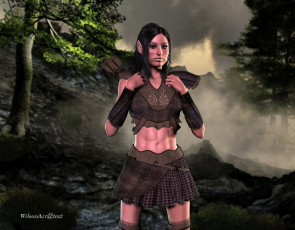 Картинка 3д графика elves эльфы девушка