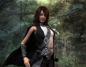 Картинка 3д графика fantasy фантазия девушка