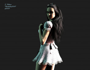 Картинка 3д графика people люди девушка