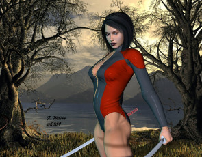 Картинка 3д графика people люди девушка