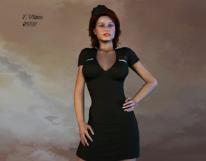 Картинка 3д графика people люди девушка