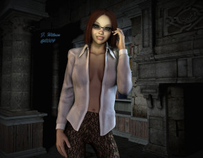 Картинка 3д графика people люди девушка