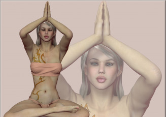 Картинка 3д графика people люди девушка