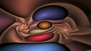 Картинка 3д графика fractal фракталы цвета узор фон