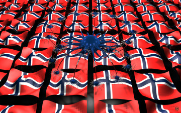 Картинка 3д графика abstract абстракции флаги