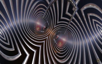 Картинка 3д графика fractal фракталы цвет фон узор