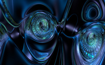 Картинка 3д графика fractal фракталы узор цвет фон