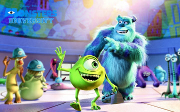 Картинка monsters university мультфильмы университет монстров