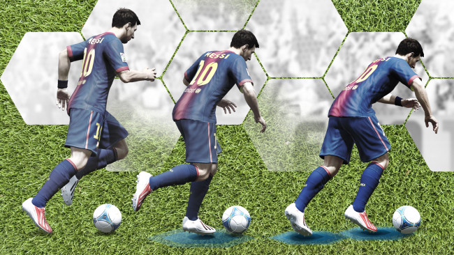 Обои картинки фото видео, игры, fifa, 14, мяч, игроки