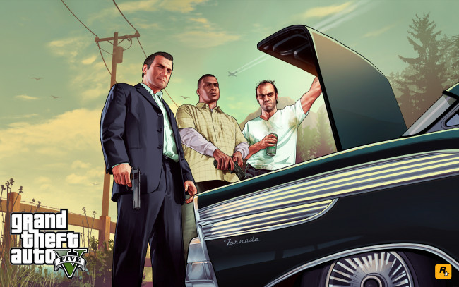 Обои картинки фото grand, theft, auto, видео, игры, gta, 5
