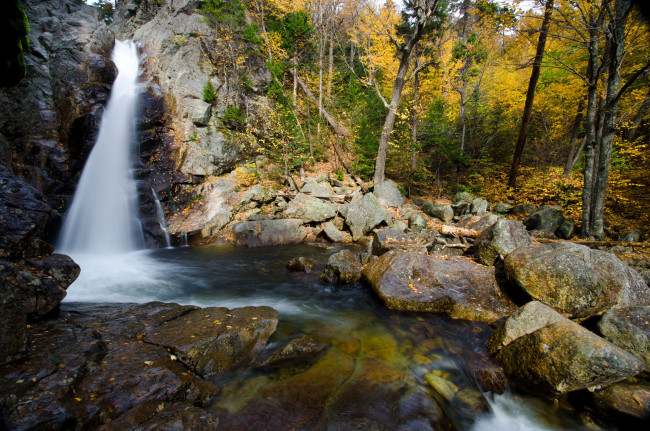 Обои картинки фото природа, водопады, нью, хемпшир, сша