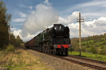 Картинка техника паровозы железная состав паровоз рельсы дорога