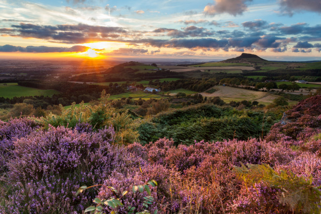 Обои картинки фото природа, восходы, закаты, рассвет, горизонт, равнина