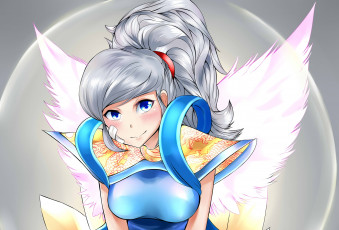 Картинка разное арты взгляд девушка фон ангел