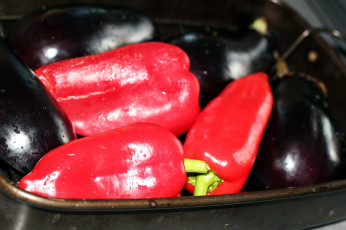 Картинка еда перец баклажаны