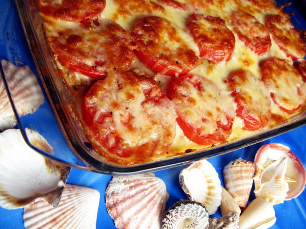 Обои картинки фото еда, пицца, мусака, запеканка