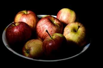 Картинка еда Яблоки плоды