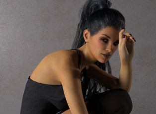 Картинка 3д+графика люди+ people девушка взгляд фон