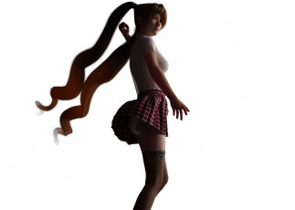 Картинка 3д+графика люди+ people девушка взгляд фон