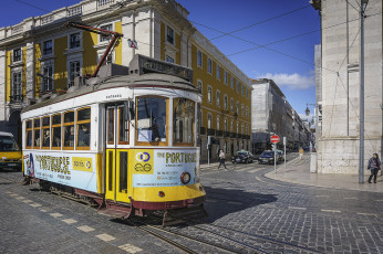 Картинка техника трамваи трамвай рельсы