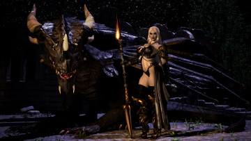 Картинка 3д+графика фантазия+ fantasy фон девушка взгляд