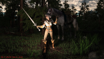 Картинка 3д+графика фантазия+ fantasy взгляд девушка фон