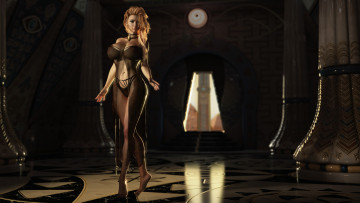 Картинка 3д+графика люди+ people девушка взгляд фон