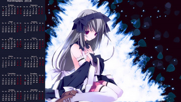 Картинка календари аниме девочка