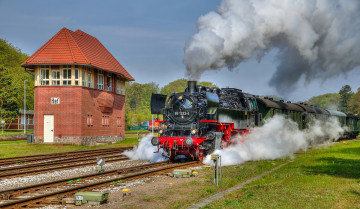 Картинка техника паровозы локомотив состав