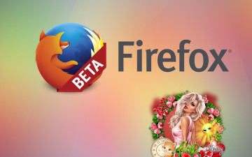 обоя компьютеры, mozilla firefox, фон, логотип