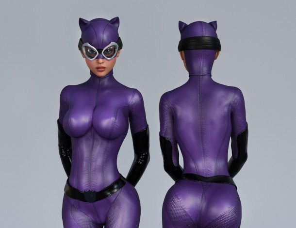 Обои картинки фото 3д графика, люди , people, взгляд, фон, девушка