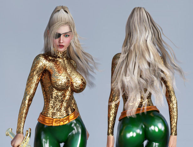 Обои картинки фото 3д графика, люди , people, фон, взгляд, девушка