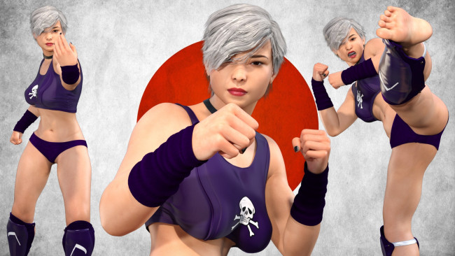 Обои картинки фото 3д графика, спорт , sport, фон, девушка, взгляд