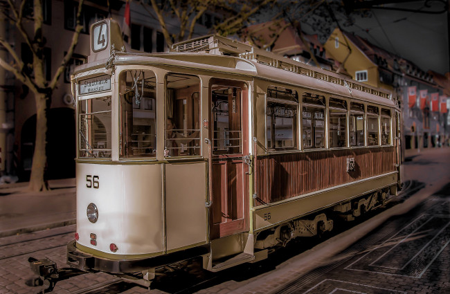 Обои картинки фото техника, трамваи, трамвай, рельсы