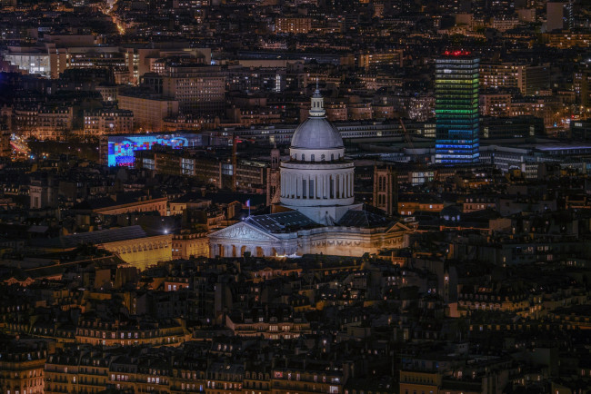 Обои картинки фото le panth&, 233, on, города, париж , франция, простор