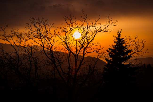 Обои картинки фото природа, восходы, закаты, простор