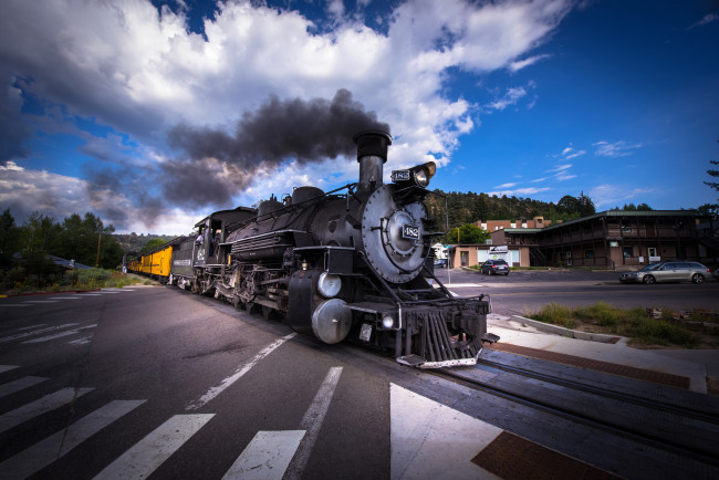 Обои картинки фото техника, паровозы, локомотив, состав