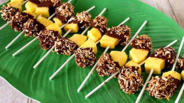 Картинка еда ананас десерт орехи шоколад