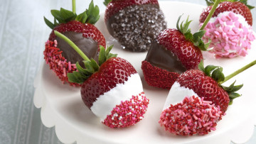 Картинка еда клубника +земляника десерт