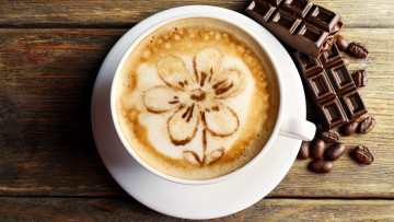 Картинка еда кофе +кофейные+зёрна шоколад капучино